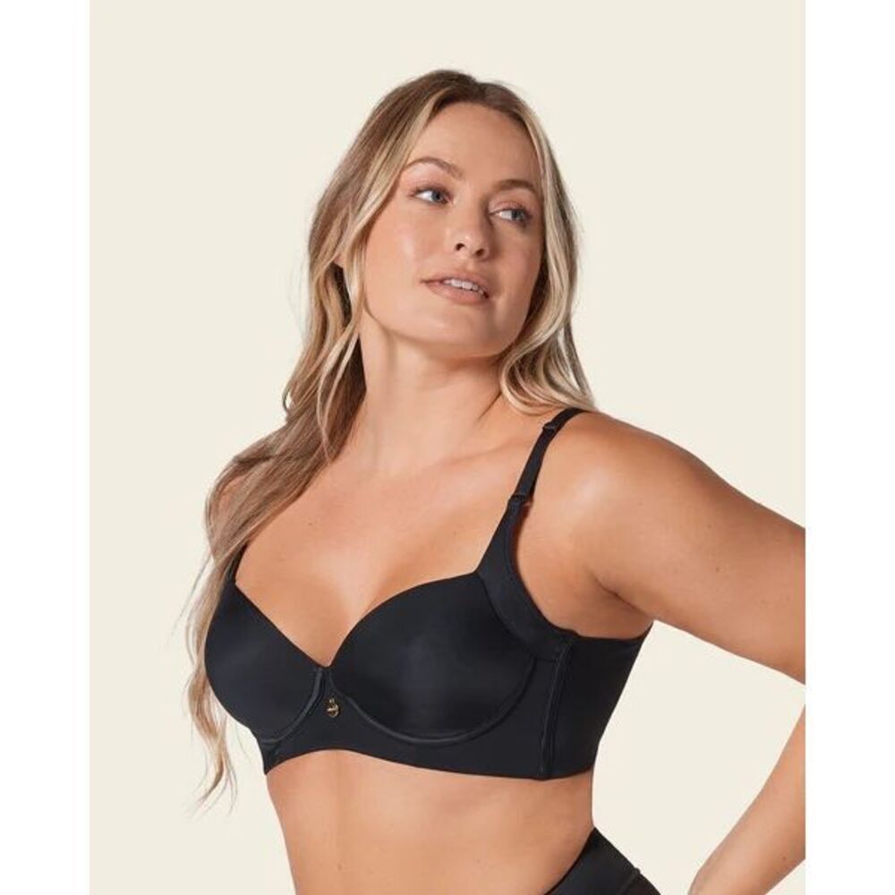 LEONISA High Profile NWT Back Smoothing Bra with Soft Full Coverage Cups 38B